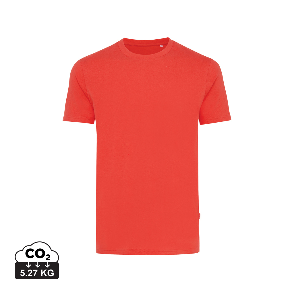T-shirt unisexe publicitaire en coton recyclé 180g Iqoniq Bryce luscious red